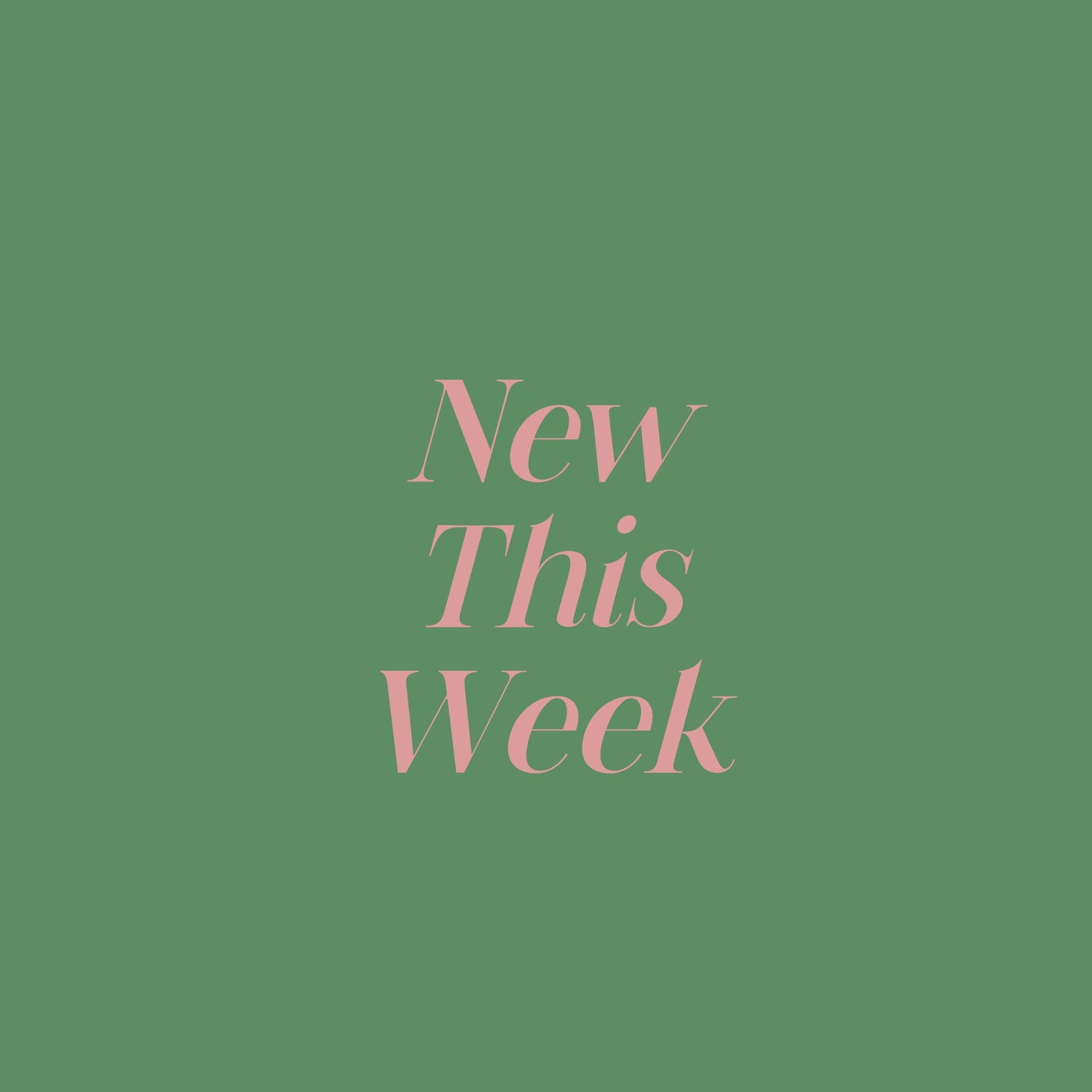 New This Week